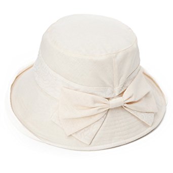 SIGGI Womens UPF50  Summer Sunhat Bucket Packable Wide Brim Hats w/Chin Cord