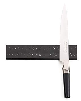 RSVP Black Quartz Stone 10 Inch Magnetic Knife Bar