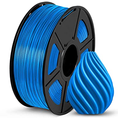 SUNLU 3D Printer Filament, SPLA Filament 1.75mm, 1kg Spool(2.2lbs), Dimensional Accuracy  /- 0.02 mm Blue, More Like PETG