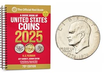 2025 US RED BOOK of United States Coins and 1976 Ike Dollar US Mint Circ