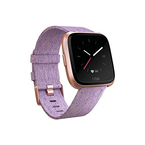 Fitbit Versa Special Edition Smartwatch, Lavender Woven, One Size (S & L Bands Included)