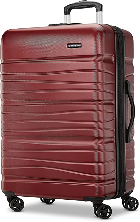 Samsonite Evolve SE Hardside Expandable Luggage with Double Spinner Wheels, Matte Burgundy, Large