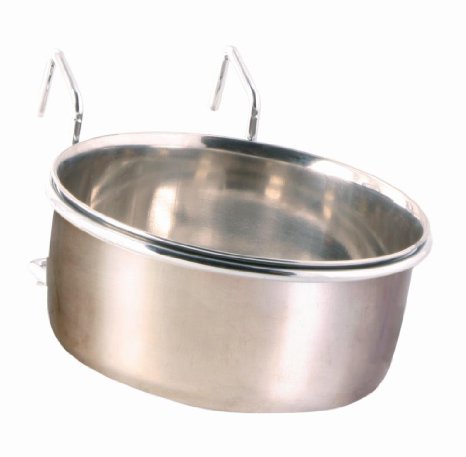 Clip on Bowl Medium. Used for Bird Cages, but also can be used for dogs. Holds 600 ml/ø 12 cm