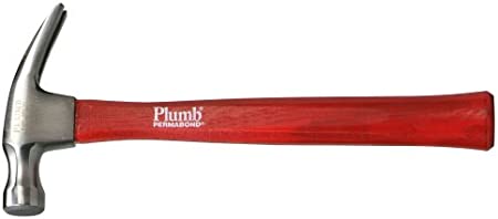 Plumb 22 oz. Premium Autograf Rip Claw Checkered Face Hammer with Hickory Handle - 11442