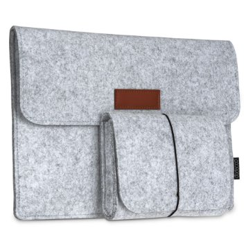 dodocool Laptop Felt Sleeve 12 Inch Envelope Cover Ultrabook Carrying Case with Mouse Pouch for 12" Apple MacBook / 11" MacBook Air /12" Surface Pro 3