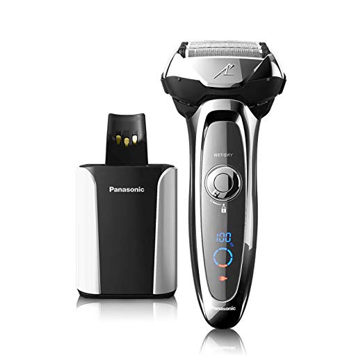 Panasonic Electric Shaver and Trimmer for Men, ES-LV95-S ARC5, Wet/Dry with 5 Blades and Flexible Pivoting Head, Includes Premium Automatic Clean & Charge Station