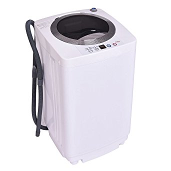 Giantex Portable Compact Full-Automatic Laundry 1.6 Cu. ft. Washing Machine 8 Lbs Washer/Spinner W/Drain Pump