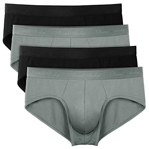 David Archy 4 Pack Men's Micro Modal Low Rise Briefs