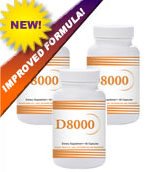 Natural Living High Potency Vitamin D3 8000 IU 60 Capsules 3 Pack