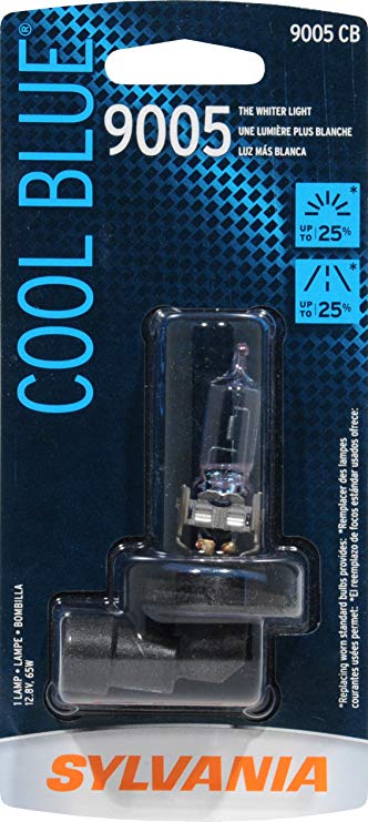 Sylvania 9005 CB Cool Blue Halogen Replacement Bulb (High Beam), (Pack of 1)