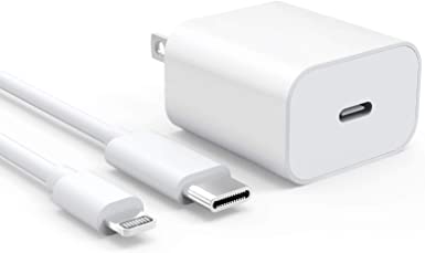 Gaea iPhone Fast Charger 20W MFI Certified Compatible with iPhone 12, 12 Mini, 12 Pro, 12 Pro Max, 11 Pro, XR, X, iPad Pro 12.9,iPad 8/7, iPad Air, iPad Mini 5, AirPods Max, 3.2ft Lighting Cable