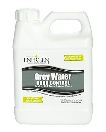 Energen Grey Water Tank Treatment - Holding Tank Odor Control and Cleaner - RV Water Tank Deodorizer - 32 Ounces