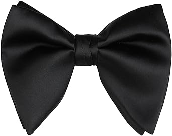 Alizeal Velvet Pre-tied Adjustable Bow Tie for Men Oversize Formal Solid Tuxedo Bowtie