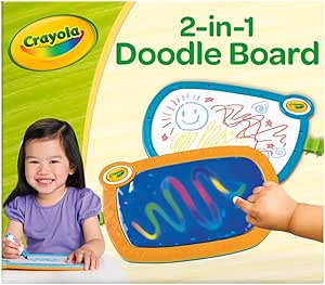 Crayola 2-in-1 Doodle Board, Toddler Drawing Board, Kids Drawing Tablet, Travel Activity, Toddler Toy, Gift for Toddler, 3