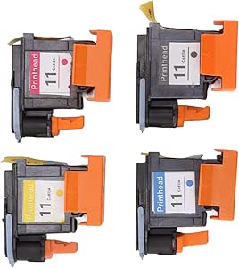 4 Pcs Printhead Printer Head Magenta Black Cyan Yellow Print Head Replacement for HP Designjet 100 110 111 500 510 800 813 850