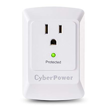 CyberPower CSB100W 900 Joules Essential Wall Tap with 1-Outlet Surge Protector