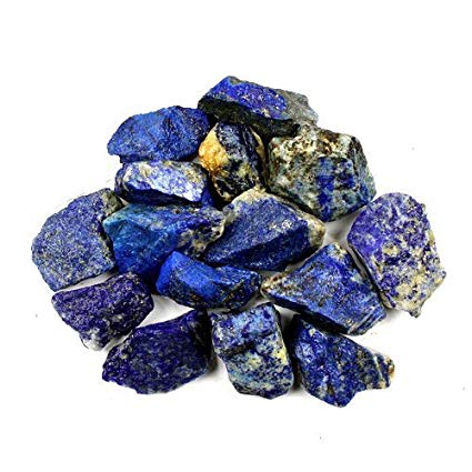 Bingcute 1lb Bulk Raw Rough Lapis Lazuli Stones Raw Natural Stones for Tumbling,Cabbing,Polishing,Wire Wrapping,Gem Mining, Wicca and Reiki Crystal Healing-Large 1"-1.5"