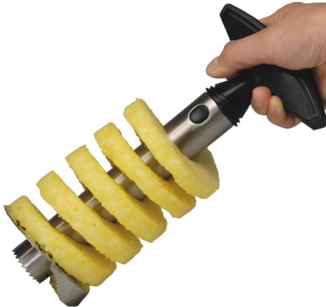 Easy Tool Stainless Steel Fruit Pineapple Corer Slicer Peeler Cut