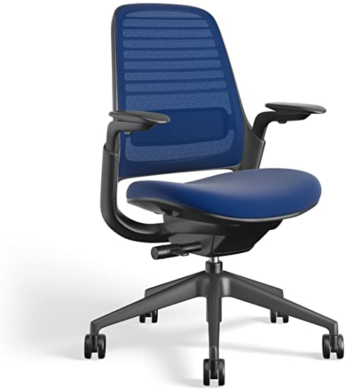 Steelcase 435A00 Series 1 Work Chair Office, Royal Blue