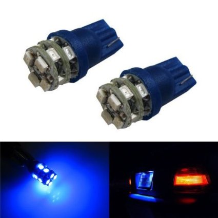 iJDMTOY 12-SMD 168 194 2825 T10 LED License Plate Light Bulbs, Ultra Blue