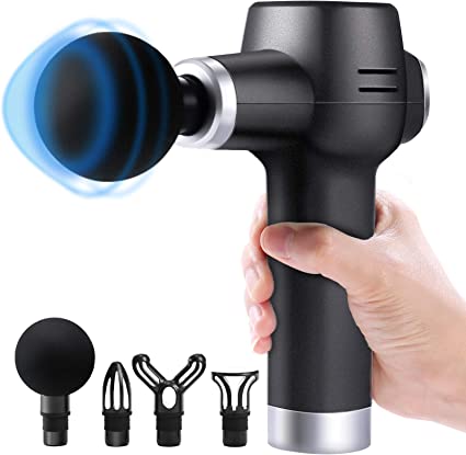 Muscle Massage Gun Deep Tissue,Mini Massage Gun,Portable Electric Handheld Percussion Massager for Athletes Pain Relief,Super Quiet Brushless Motor Cordless,2000mAh Battery,Only 380g