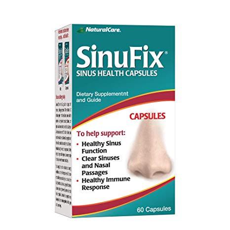 NaturalCare SinuFix Capsules, Promotes Healthy Sinus Function , 60 Count