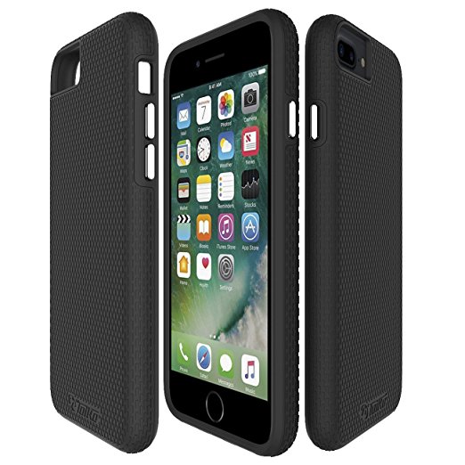 iPhone 7 plus case, iPhone 6 plus /6p, Toiko [X-Guard]. A sturdy, beautiful protective case made of two layers perfect fit for iPhone 7  (2016) 6 plus / 6  / Apple iPhone mobile phone case (Black)