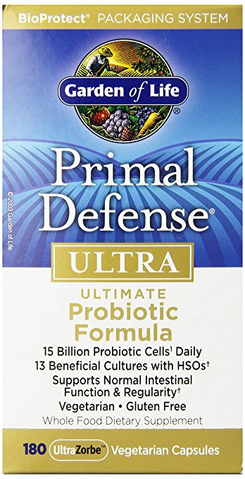 Garden of Life Primal Defense ULTRA Ultimate Probiotic Formula 180 Vegetarian Capsules