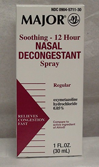 Major Nasal Decongestant Nasal Spray 12HR *Compare to Afrin*