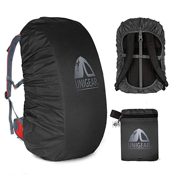 Unigear Rain Cover for Backpack, 30L-40L Waterproof Cover for Hiking Camping Packs [Black-M]