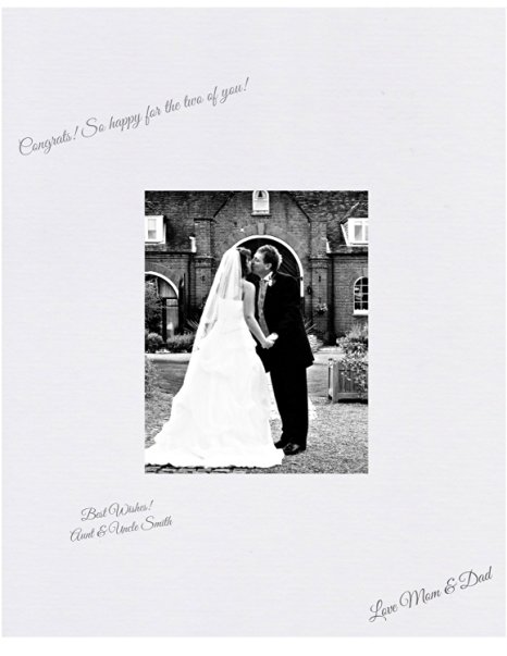 16x20 White Signature and Autograph Picture Mat for 8x10 picture. Weddings, Baby Showers, Reunions