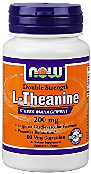 NOW Foods L Theanine - 60 x 200mg VCaps