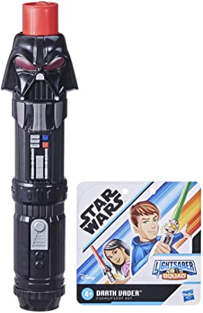 Star Wars Lightsaber Squad Darth Vader Extendable Red Lightsaber Roleplay Toy for Kids Ages 4 and Up