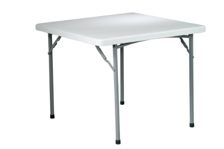 Office Star Resin Multipurpose Square Table, 3-Feet