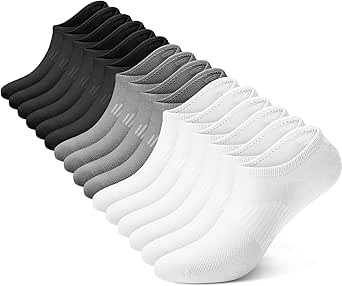 wernies No Show Socks Womens 8 Pairs, Ankle Non Slip Low Short Invisible Thin Liner Socks