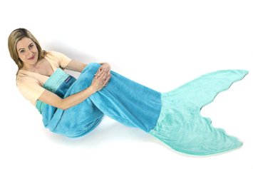 Blankie Tails Mermaid Tail Blanket (Adult/Teen Size) (Ocean Blue/Aqua)