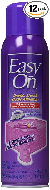 Easy-On Double Starch, Crisp Linen Scent, 20 Ounce (Pack of 12)