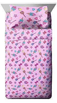 Jay Franco Nickelodeon JoJo Siwa Dream Believe Full Sheet Set - Super Soft and Cozy Kid’s Bedding - Fade Resistant Polyester Microfiber Sheets (Official Nickelodeon Product)