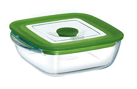 Pyrex Plus 4936413 Square Dish 4-in-1 17 cm with Steam Lid