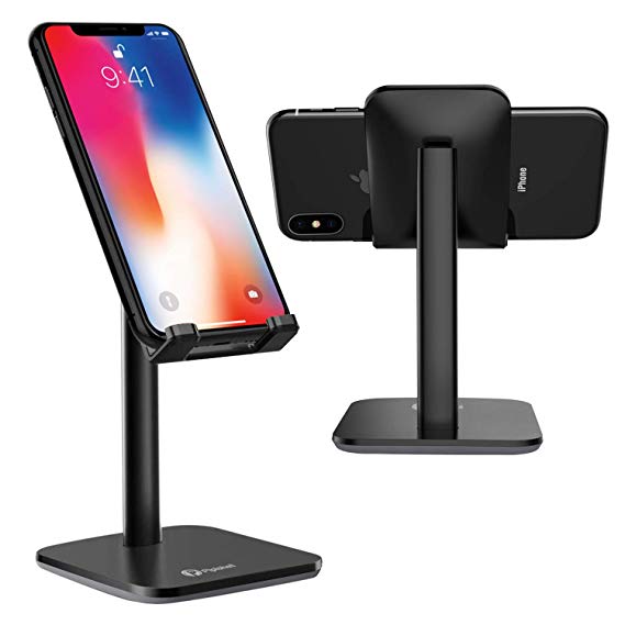 Cell Phone Stand Holder, Adjustable Smart Phone Tablet Desktop Dock, Multi-Angle Cradle, Universal Portable Accessories Desk, Compatible with All Android Smartphone, iPhone Xs Xr 8 X 7 6 6s, Switch