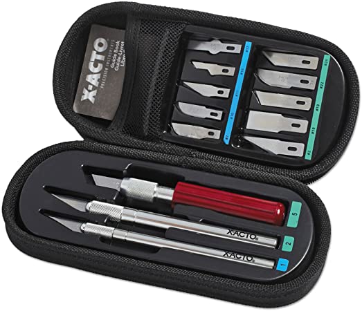 X-ACTO Compression Basic Knife Set, Great for Arts and Crafts, including Pumpkin Carving