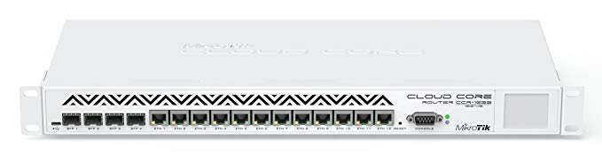 Mikrotik RouterBoard CCR1036-12G-4S Extreme Performance Cloud Core Router with Twelve-10/100/1000 ethernet ports, 4 SFP ports and RouterOS Level 6 license