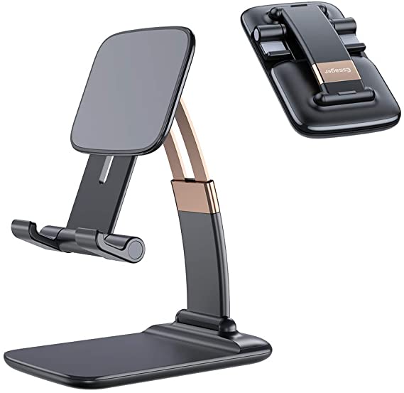 Cell Phone Stand,ESSAGER Adjustable Mobile Phone Holder for Desk Compatible with iPhone/iPad/Tablet All Smartphones