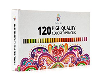 Positive Art Colored Pencils—120 Unique Colors Premium Pre-sharpened—Perfect for adult coloring books,Drawing, Sketching, and Crafting Projects — Bold,Vibrant Colors —3.3mm Precision Tips
