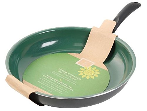 Gibson Home 62410.01 Hummington Eco-Friendly 10-Inch Ceramic Non-Stick Fry Pan, Green