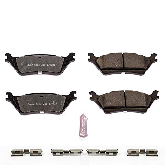 Power Stop Z36-1602, Z36 Truck & Tow Carbon-Fiber Ceramic Rear Brake Pads