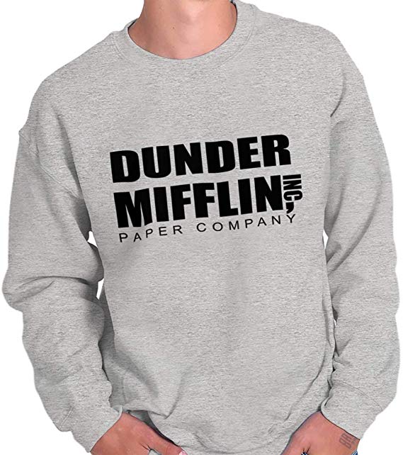Brisco Brands Dunder Paper Company Mifflin Office TV Show Crewneck Sweatshirt