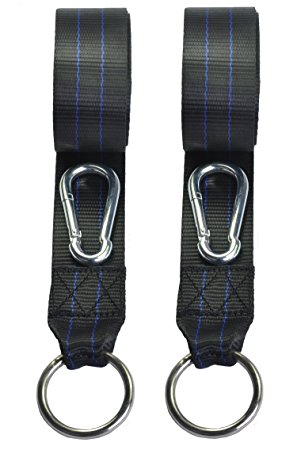 Cutequeen Trading Hammock Tree Straps KIT Include 2pcs 10 Feets Durable Polyester Webbing Straps ,2 Metal Carabiner Hooks and One Carry Bag,excellent Tree Strapping for Slings and Swings Can Prevents Injury to Trees