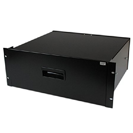 StarTech 4U Steel Storage Drawer for 19-Inches Racks and Cabinets 4UDRAWER - Black