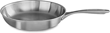 KitchenAid 5-Ply Copper Core 12" Skillet - Stainless Steel, Medium, Stainless Steel Finish